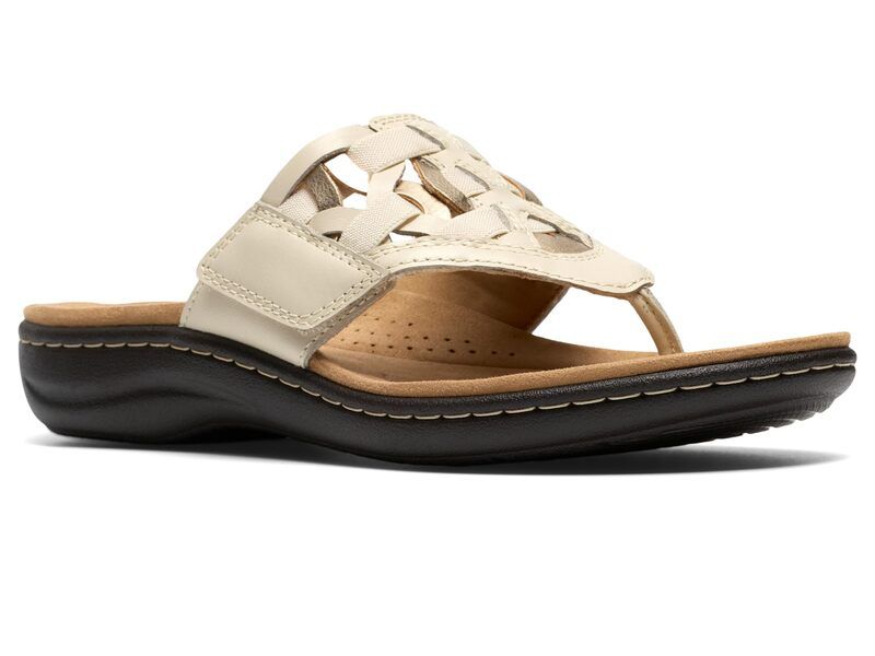 クラークス レディース シューズ ヒール Clarks Laurieann Mia Cream Leather クリーム