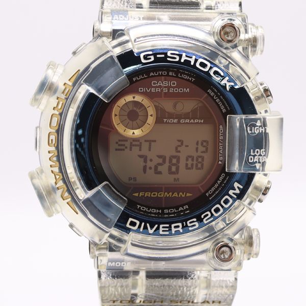 1円 保⁄箱付 稼働 良品 カシオ Gショック フロッグマン DW-8250Y-9T QZ