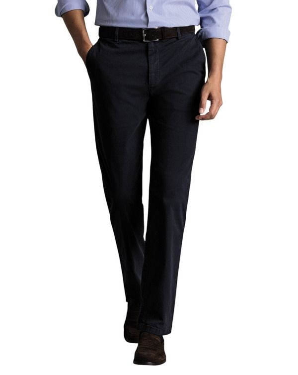 チャールズティリット メンズ ボトムス カジュアルパンツ スリムフィット Charles Tyrwhitt Slim Fit Lightweight Chinos Navy ネイビー