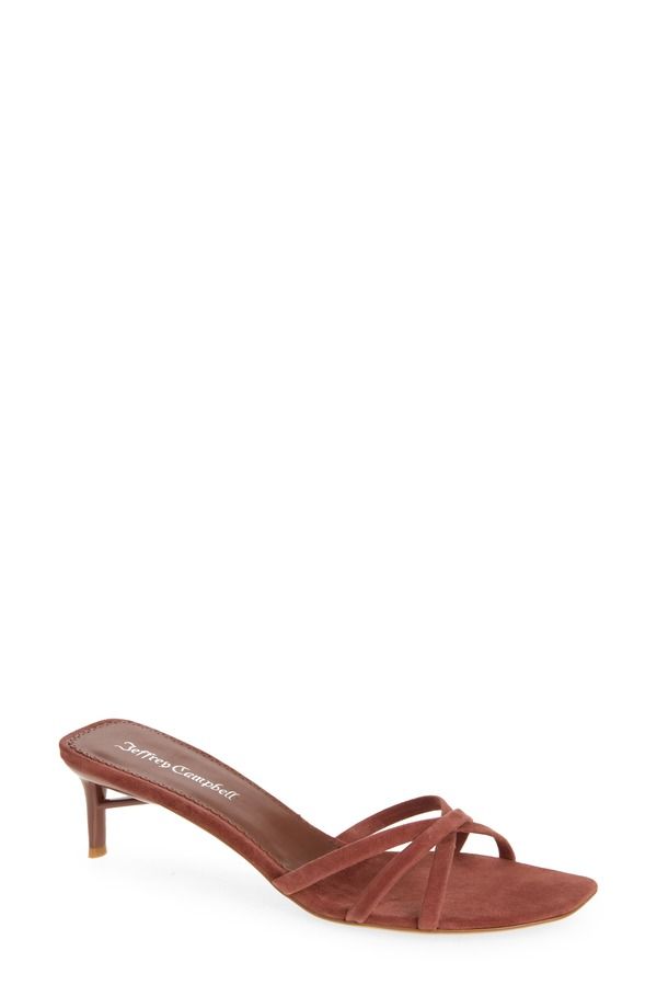 ジェフリー キャンベル レディース シューズ ヒール サンダル Jeffrey Campbell Nicoise Slide Sandal Dusty Rose Suede