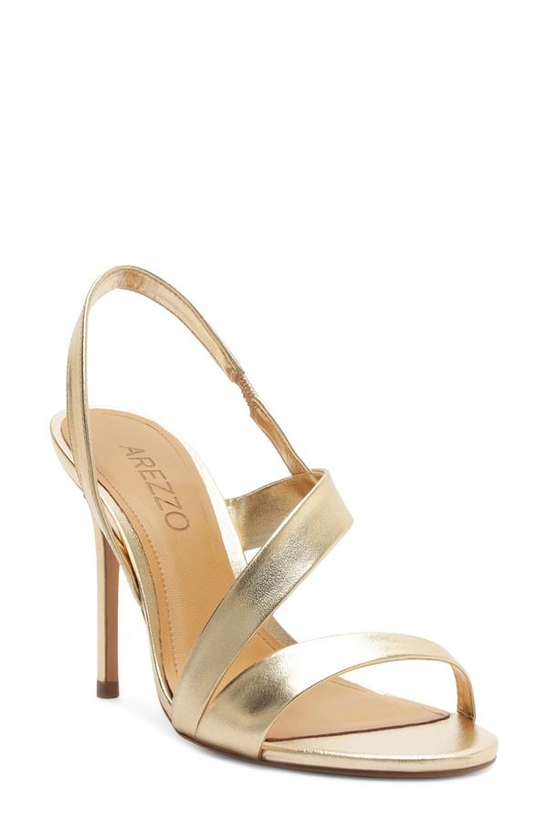 アレッツォ レディース シューズ ヒール サンダル Arezzo Nadia Stiletto Sandal Platino