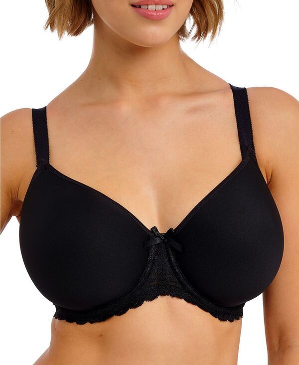 フレイヤ レディース トップス Tシャツ Freya Womens Quinn Underwire Spacer TShirt Bra Black ブラック