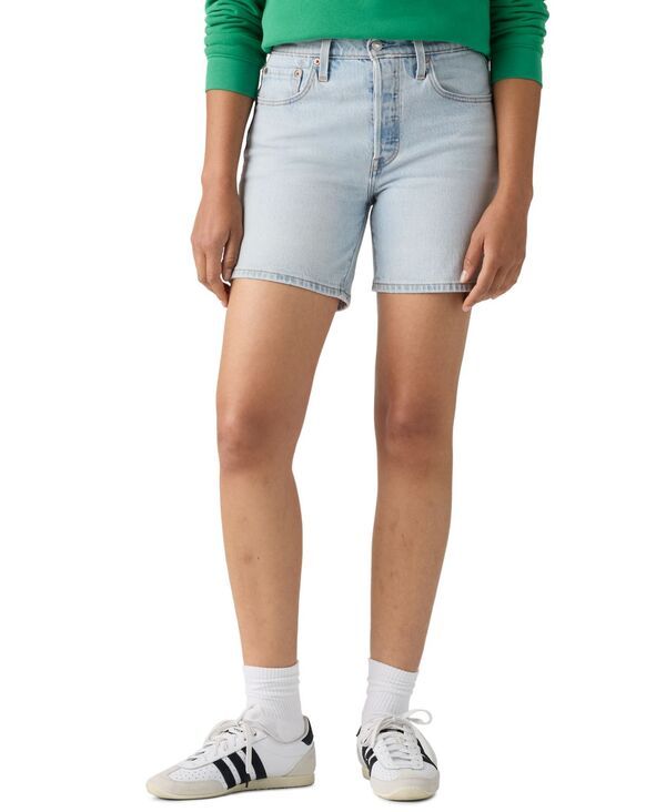 リーバイス レディース ボトムス ハーフパンツ・ショーツ ショートパンツ デニム Levis Womens 501 MidThighRise StraightFit Denim Shorts Cham