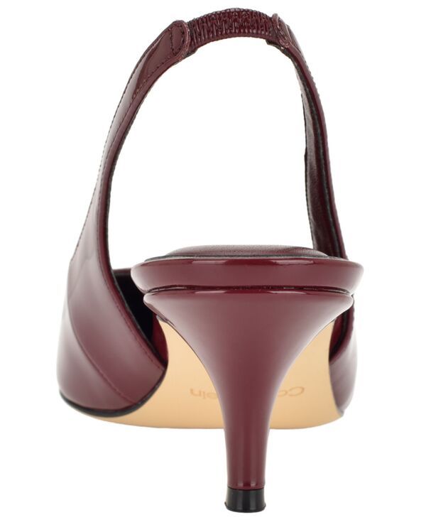 カルバンクライン レディース シューズ パンプス ヒール Calvin Klein Womens Emersyn Kitten Heel Slingback Pumps Dark Red Patent カルバンクライン レディース シューズ パンプス ヒール Calvin Klein Womens Emersyn Kitten Heel Slingback Pumps Dark Red Patent