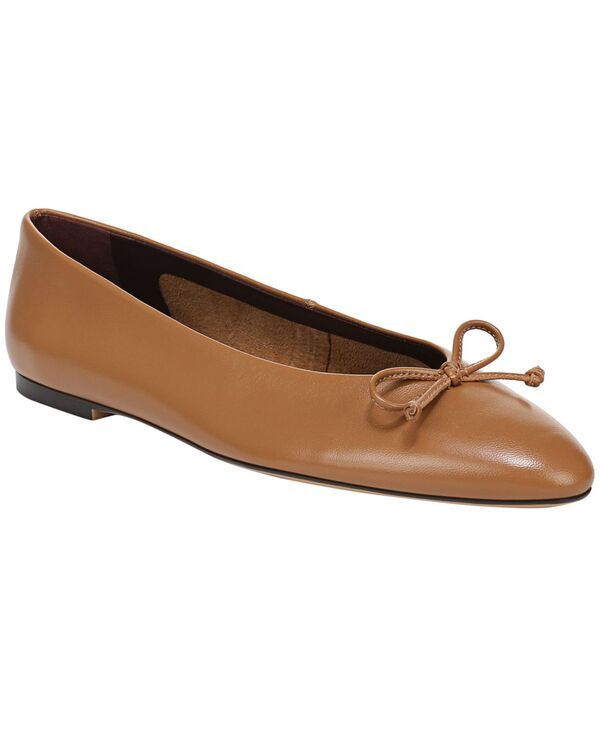 フランコサルト レディース シューズ パンプス Franco Sarto Womens Rosalee3 Almond Toe Ballerina Flats Caramel Brown Leathe
