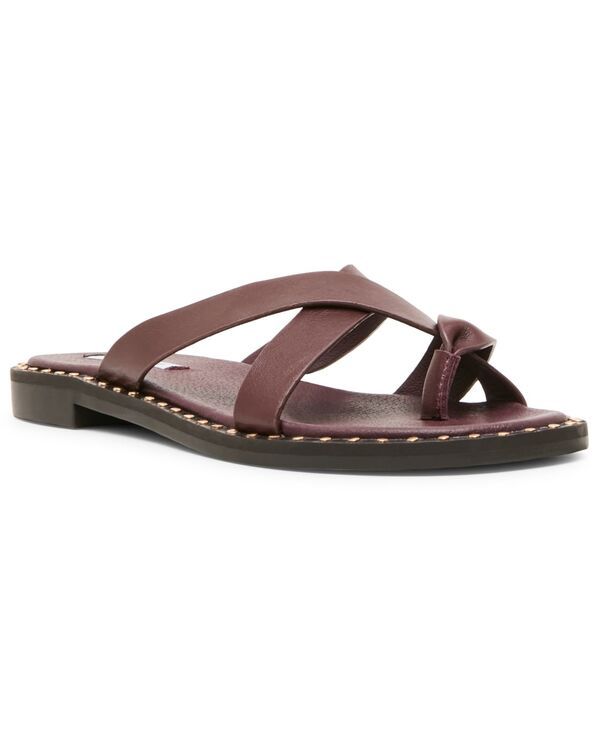 スティーブ マデン レディース シューズ スリッポン・ローファー サンダル Steve Madden Womens Brutustudded SlipOn Slide Sandals Wine Lea