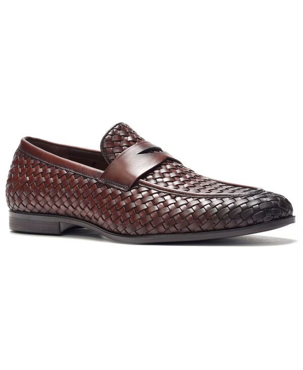 アンソニー ヴィア メンズ シューズ スリッポン・ローファー Anthony Veer A Veer Mens Cairo Woven Loafers Brown ブラウン