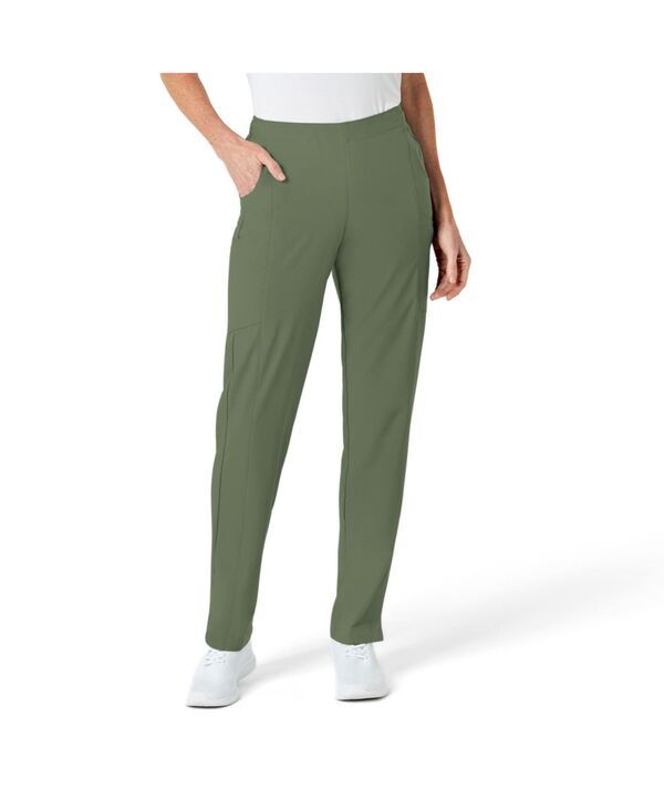 ウィンク レディース ボトムス カジュアルパンツ Wink Womens W123 Flat Front Cargo Scrub Pant Olive オリーブ