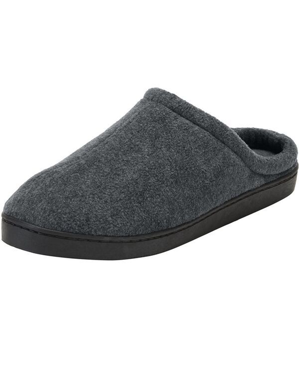キングサイズ メンズ シューズ サンダル トール フリース KingSize Mens Big Tall Fleece Clog Slippers Charcoal チャコール
