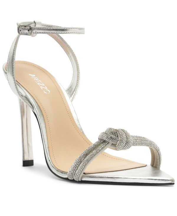 アレッツォ レディース シューズ サンダル Arezzo Womenstella High Stiletto Dressandal silver シルバー
