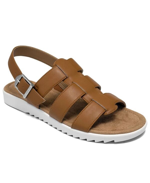 エアロソールズ レディース シューズ サンダル Aerosoles Womens Jara Fisherman Round Toe Sandals Tan Faux Leather タン
