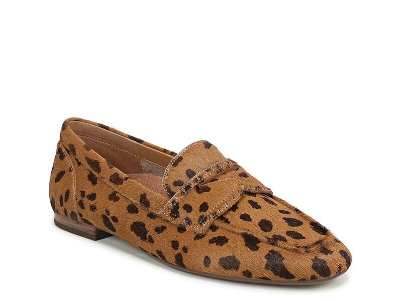 バイオニック レディース シューズ スリッポン・ローファー VionicSadie Loafer BlackTan Leopard ブラック