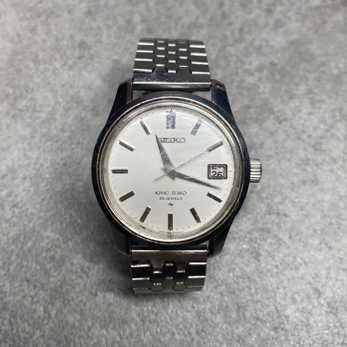 セイコー　KING SEIKO 4402-8000 44KS ヴィンテージ　手巻き　腕時計　稼働品　メダリオン