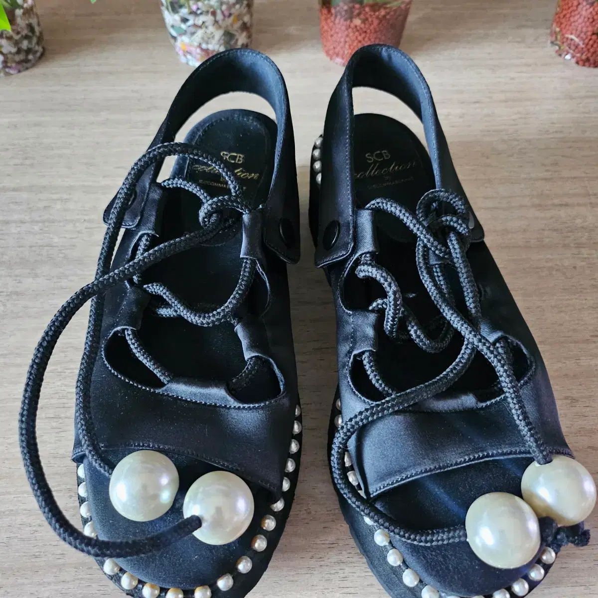 SUECOMMA BONNIE シューコンマボニー パールサンダル 37