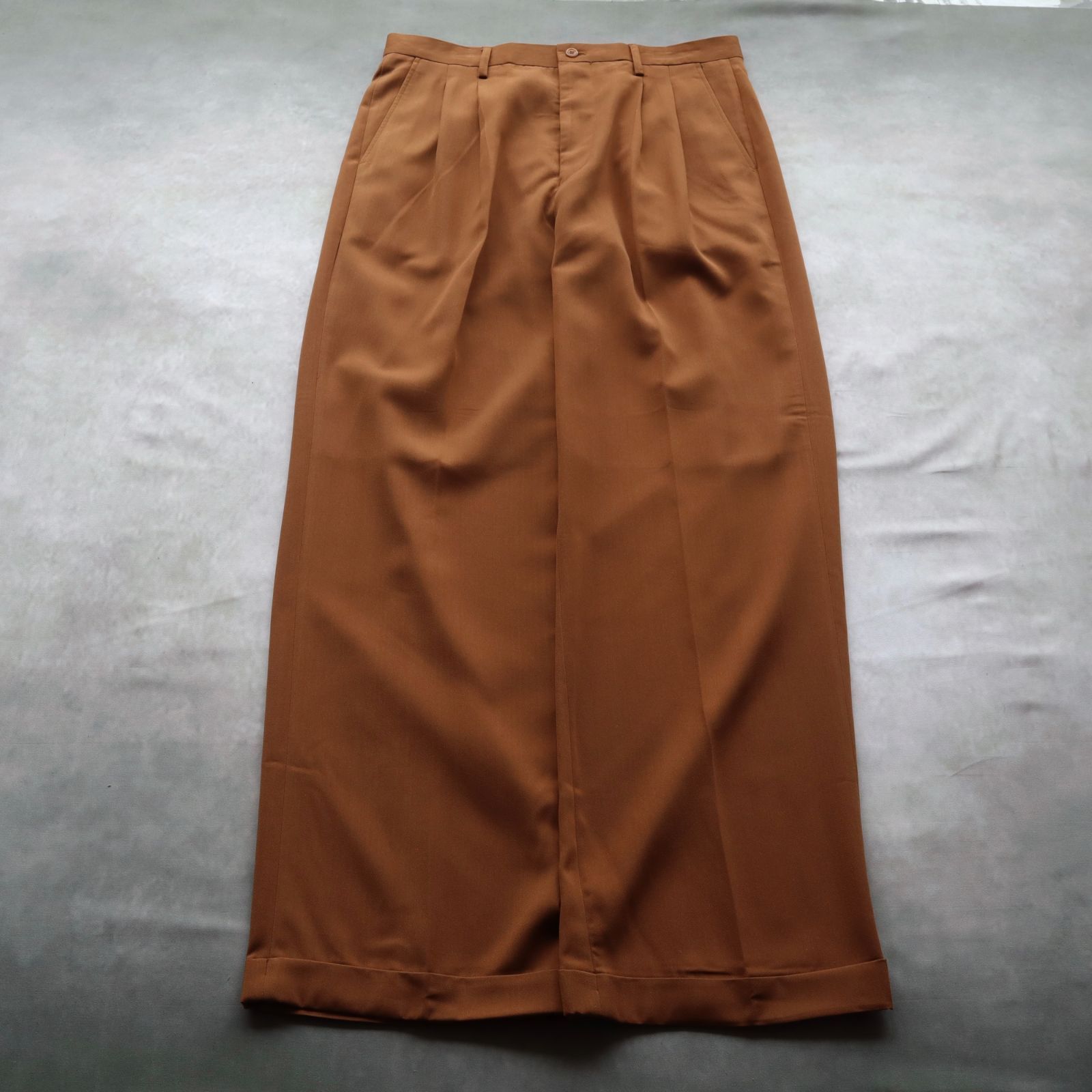 00's Daniel Ellissa wide Slacks ブラウン 極太 Y2K シティー ドレスパンツ