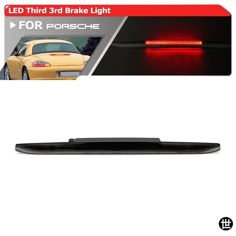 スモーク加工のカーサードブレーキライトLEDストップランプポルシェ ボクスター 986 1997-2004 リアテールシグナルランプ 98663105000 9006