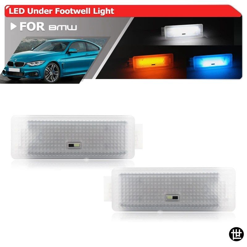BMW 4シリーズ F32 2013-2021 F33 F36 2014-2021用 CANBUS BIMMER LED ダッシュボード下カーテシーライト 室内フットウェルアンビエントラ