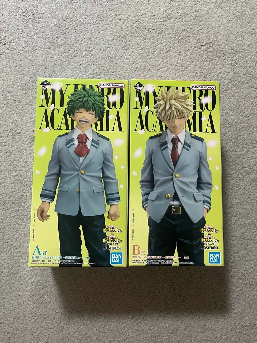 僕のヒーローアカデミア 一番くじ A賞 緑谷出久 + B賞 爆豪 勝己 まとめ出品