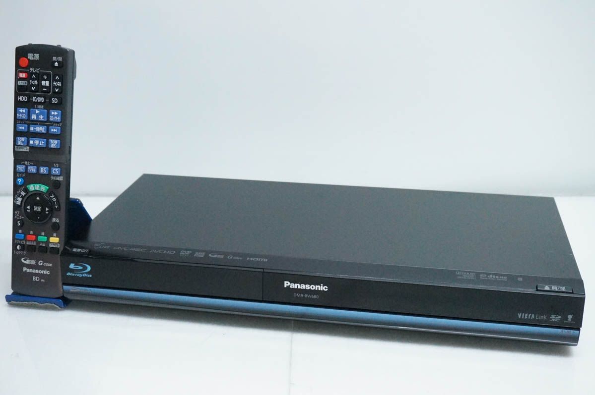 【中古】Panasonicパナソニック HDD搭載ハイビジョンブルーレイディスクレコーダー DMR-BW680-K DIGA HDD500GB