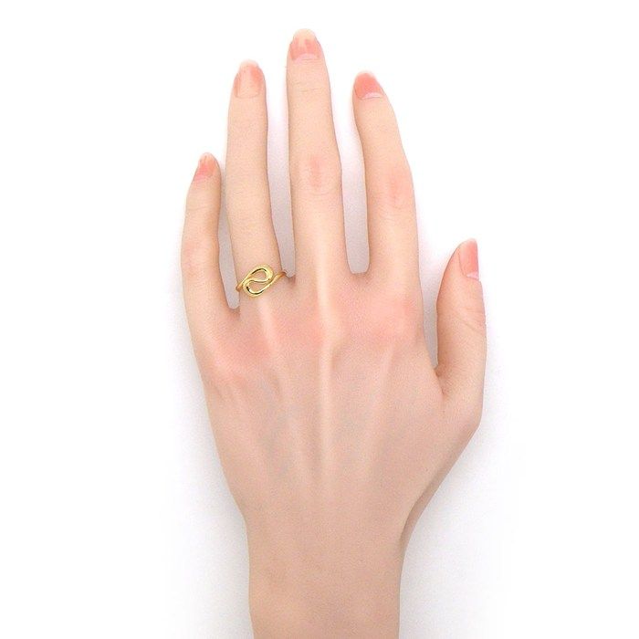 ティファニー Tiffany & Co. リング オープン ウェーブ K18YG 11号