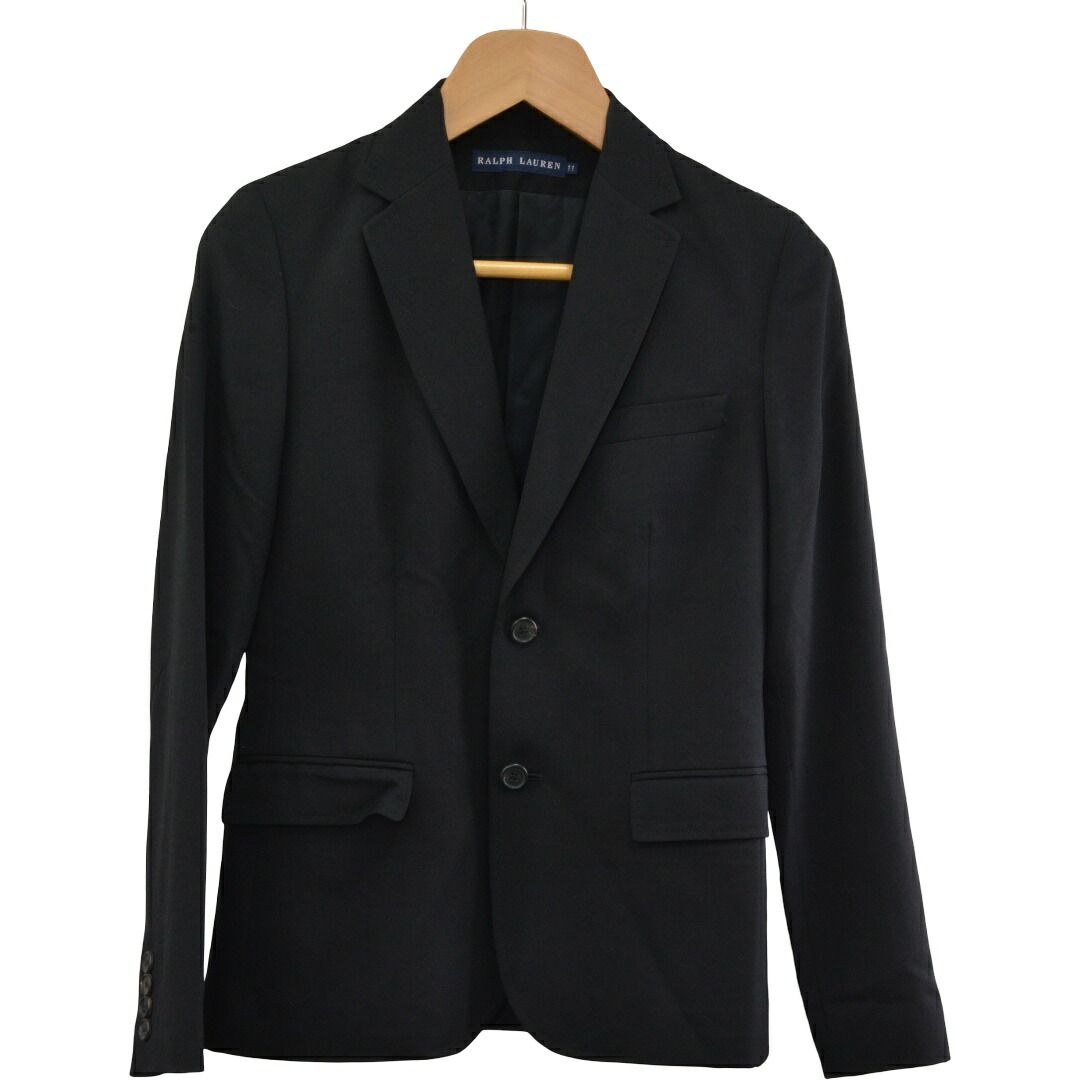 ポロ ラルフローレン POLO RALPH LAUREN ジャケット ダブル ブラック サイズ 11 レディース F-L8782