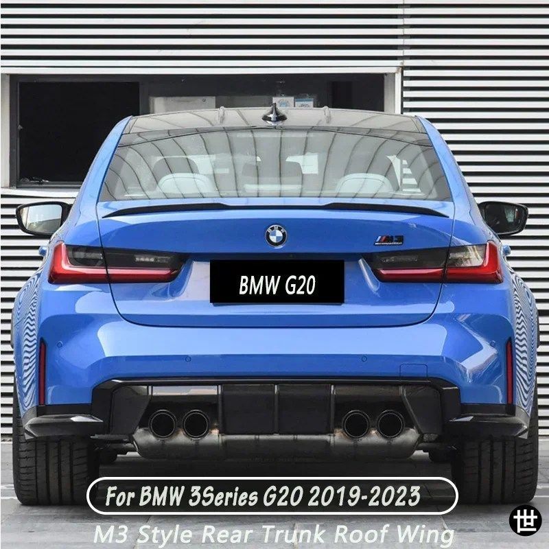 BMW G20 2019-2023用リアバンパーリップスポイラーキャップリアトランクルーフウィングM3スタイルリアルーフリップスポイラーウィングABSカ 11,334円