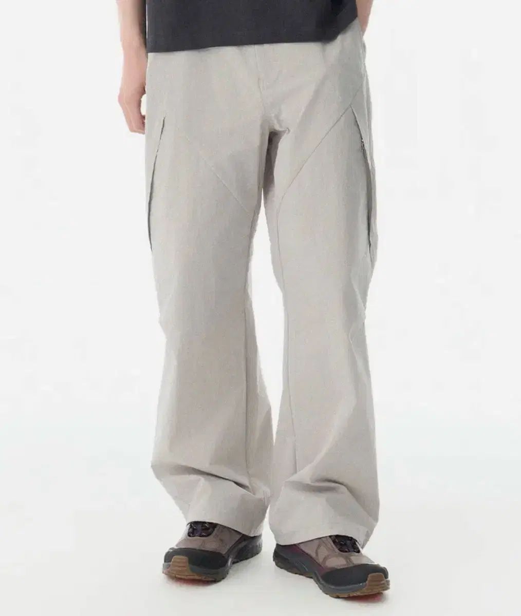 낫온르포투데이 벤틸레이션 포켓 유틸리티 팬츠 라이트 그레이 Not Only For Today Ventilation Pocket Utility Pants Light Gray