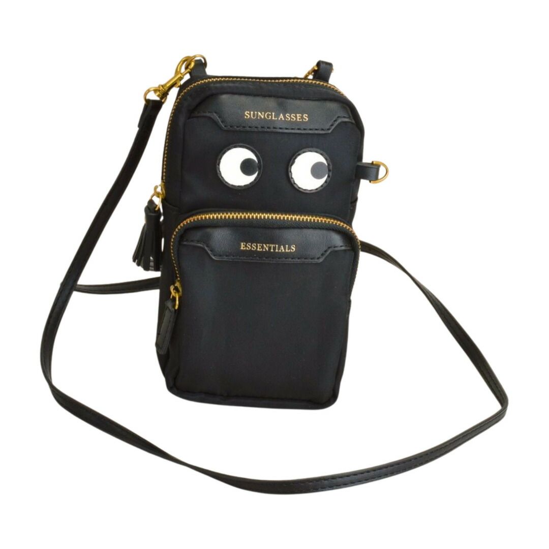 アニヤハインドマーチ ANYA HINDMARCH エッセンシャル ショルダーバッグ ブラック レディース F-B6889