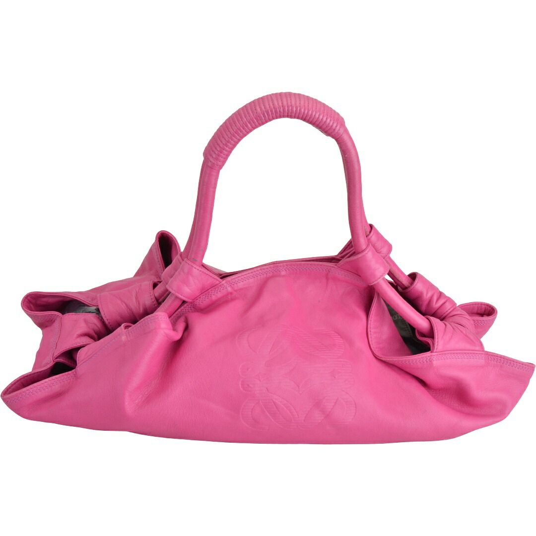 ロエベ LOEWE ハンドバッグ トートバック レザー ナッパアイレ レザー ピンク レディース F-B6963