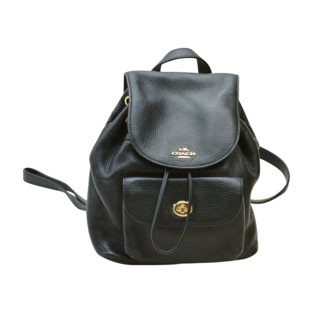 コーチ COACH リュックサック バックパック バッグ ブラック レディース F-B6829