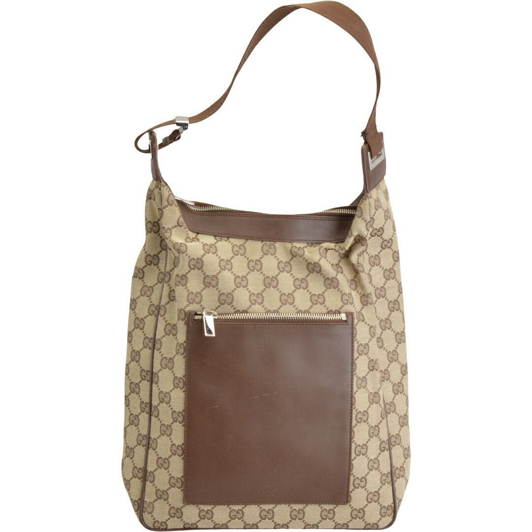 グッチ GUCCI GG キャンバス ワンショルダーバッグ ベージュ レディース F-B6977