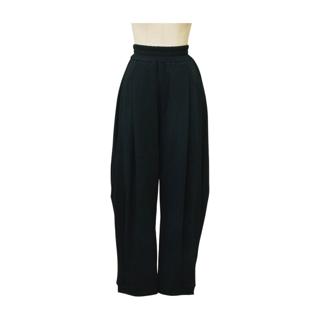 ユウナイチカワ YUUNA ICHIKAWA Sweat knees tuck pants スウェット ブラック パンツ 日本製 サイズ F レディース F-L8507