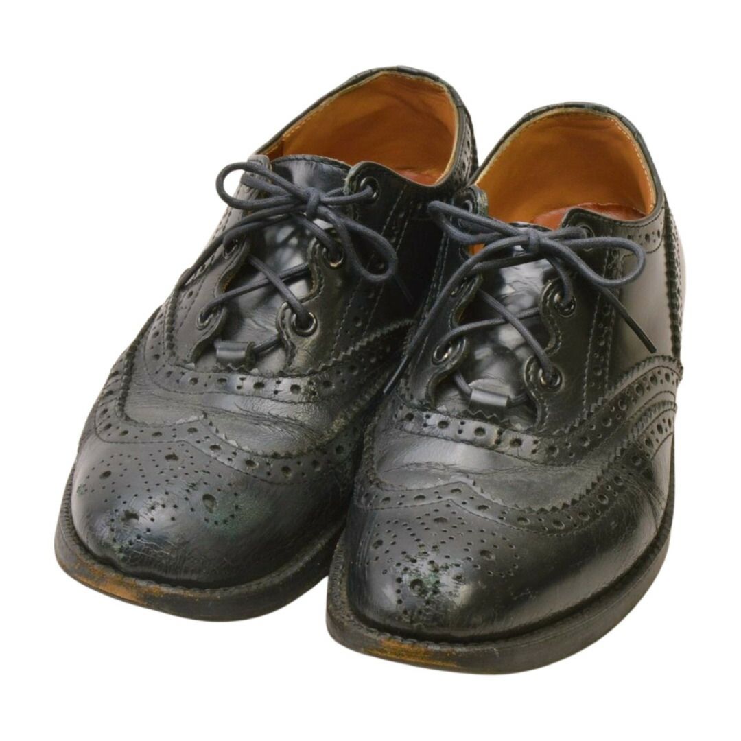 ジュンヤワタナベ コムデギャルソン COMME des GARCONS レザー シューズ ウイングチップ Sサイズ 黒 レディース F-LSHOE5086