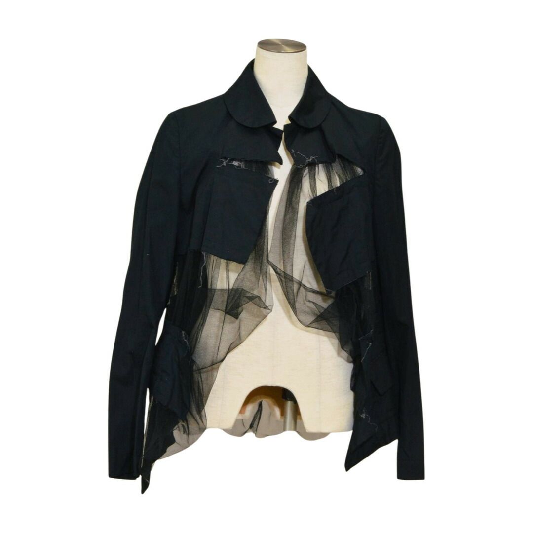 コムデギャルソン COMME des GARCONS GS-J076 ジャケット チュール 日本製 AD2006 丸襟 サイズ S レディース F-L8427