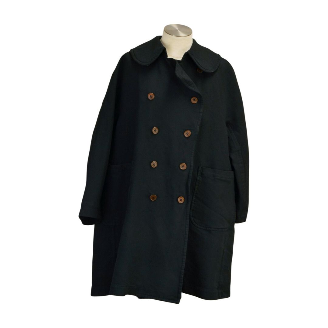 コムデギャルソン COMME des GARCONS MONSTER期 ダブルブレスト 中綿 ロング コート アウター GN-C005 ブラック レディース F-L8330
