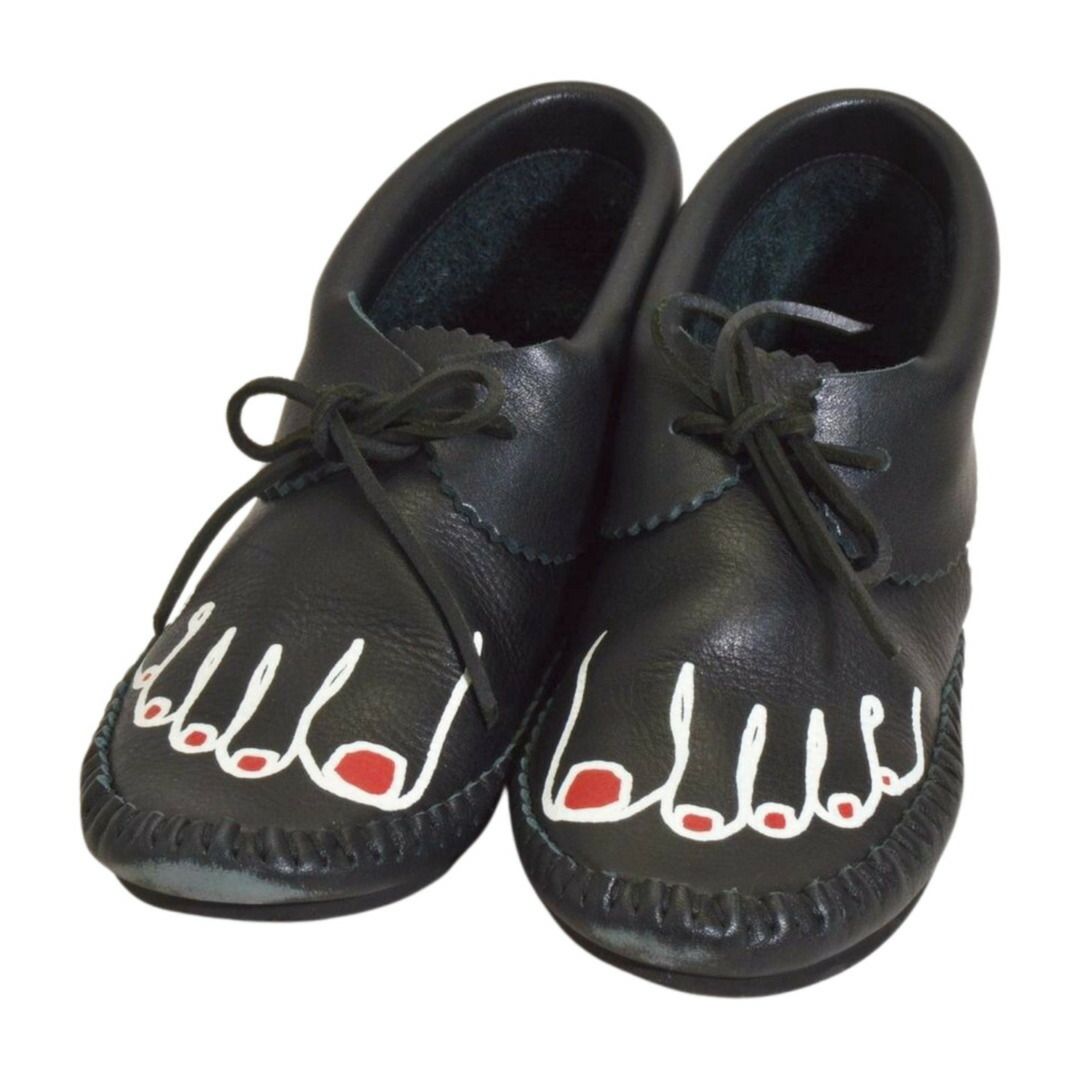 コムデギャルソン Comme des Garcons モカシン 足型 ブラック GT-K121-001-1-1 サイズ XS 23cm レディース F-LSHOE5108