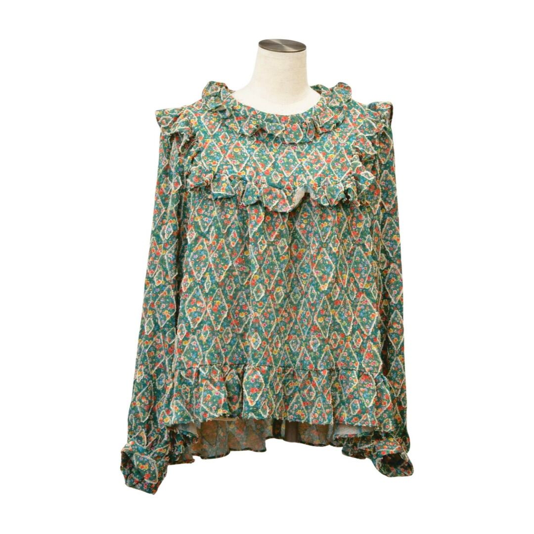 フランシュリッペ franche lippee シャツ/ブラウス ハニーベア 花柄 長袖 3L(FL5)サイズ グリーン レディース F-L8456 9,856円