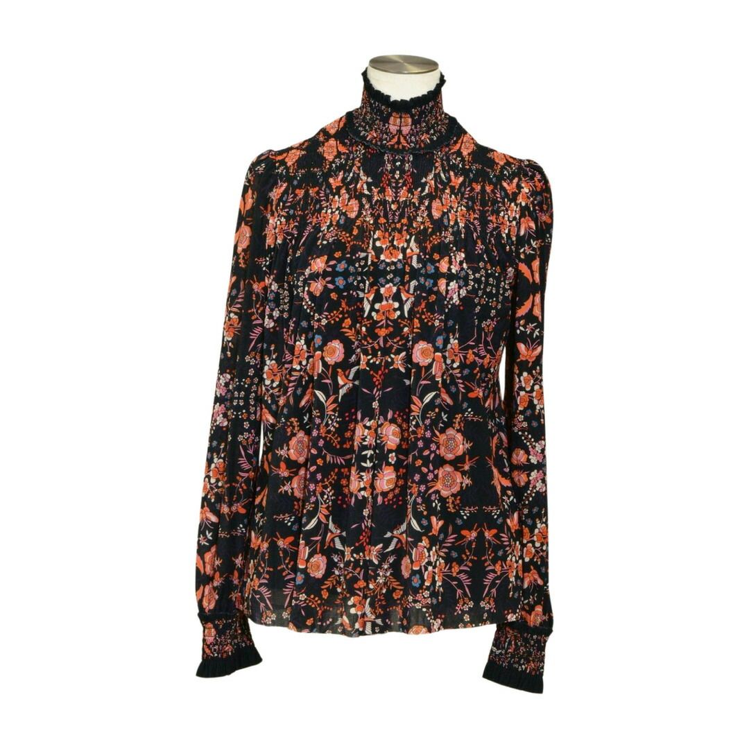ヴィヴィアンタム VIVIENNE TAM カットソー シャツ 長袖 ネット 花柄 ブラウス サイズ 38 ブラック 13276111 レディース F-M13692