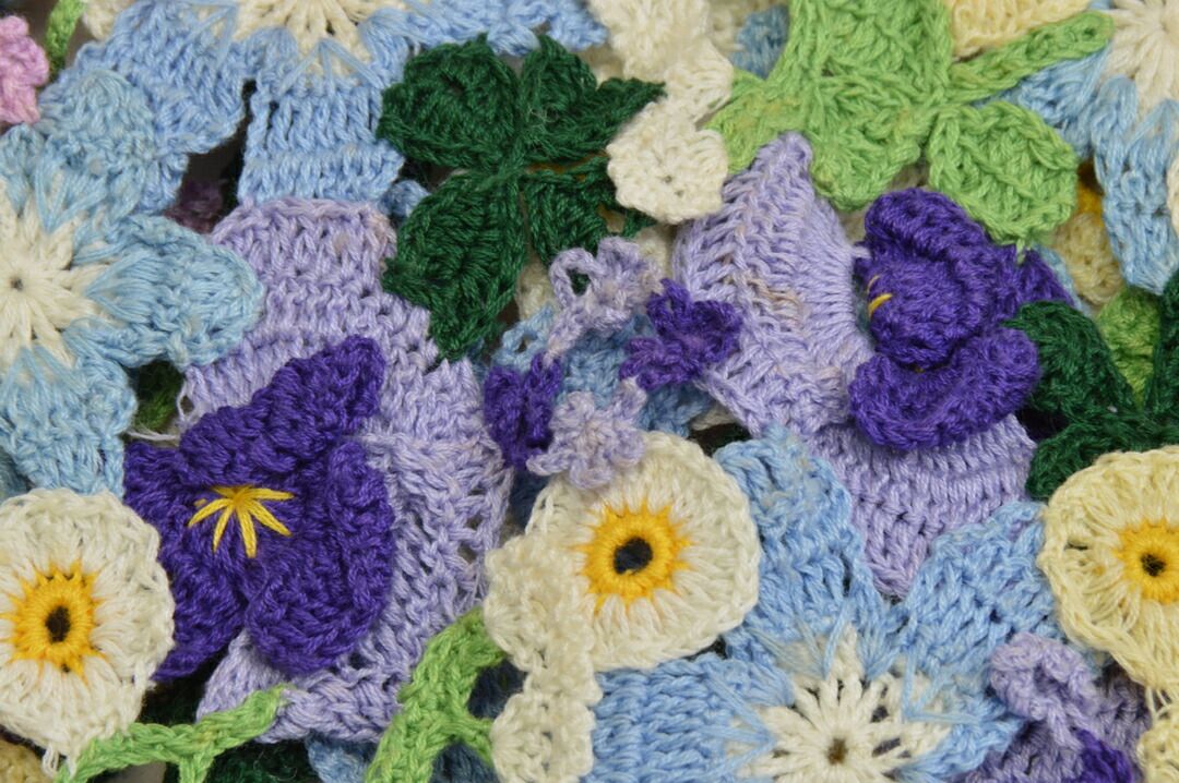 ケイタマルヤマ KEITA MARUYAMA スカート ロング丈 サイズ M ブルー 花