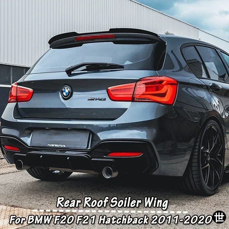 BMW 1シリーズ F20 F21 2011-2020 120I 118IM 135I 116I M135 M140 ハッチバック用リアルーフルーフスポイラー テールウィング装飾ストリッ