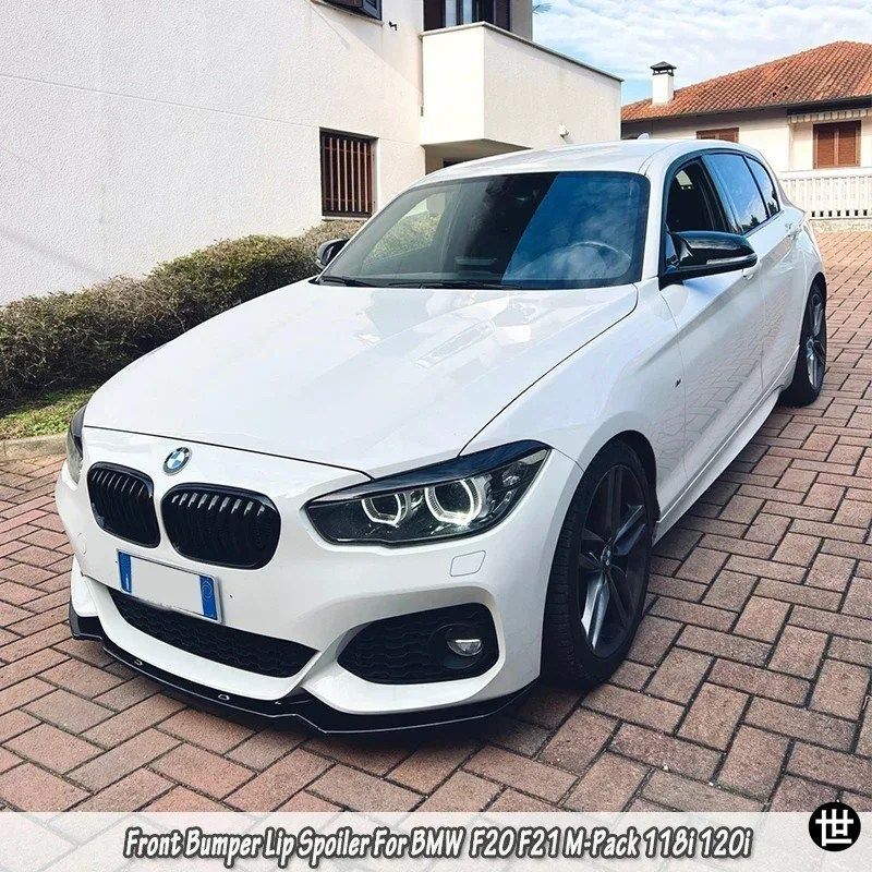 BMW 1シリーズ F20 F21 Mパック 118I 120I M135I M140I 2015-2019用 フロントバンパーリップチンディフューザーボディキットスポイラーディ