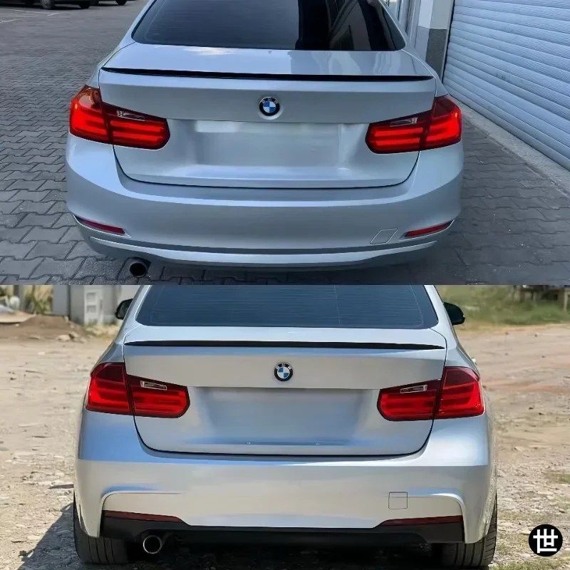 BMW F30 F35 3シリーズ セダン F80 M3 2012-2019用 M3スタイル リアウィング スポイラーリップ カー スポイラーウィング グロッシーブラッ