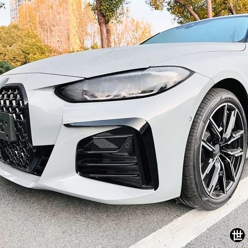 BMW G24 G26 420I 420D I4 M50 2021-2024用 フロントバンパーエアベントカバー スプリッター サイドスポイラー スプリッター カーアクセサ