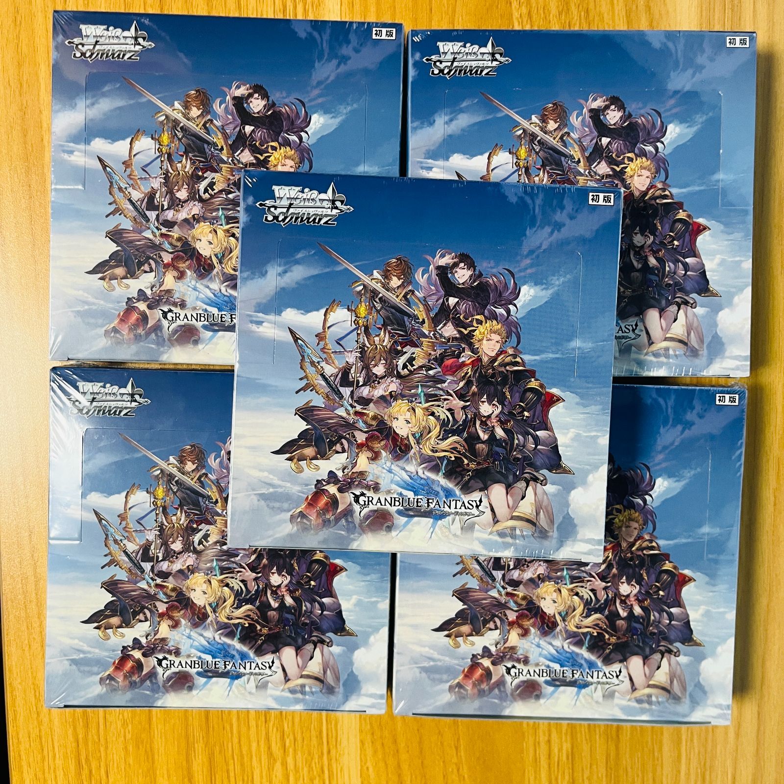 ヴァイスシュヴァルツ グランブルーファンタジー 初版 5BOX　シュリンク付き ヴァイスシュヴァルツ グランブルーファンタジー【初版】 5BOX（新品未