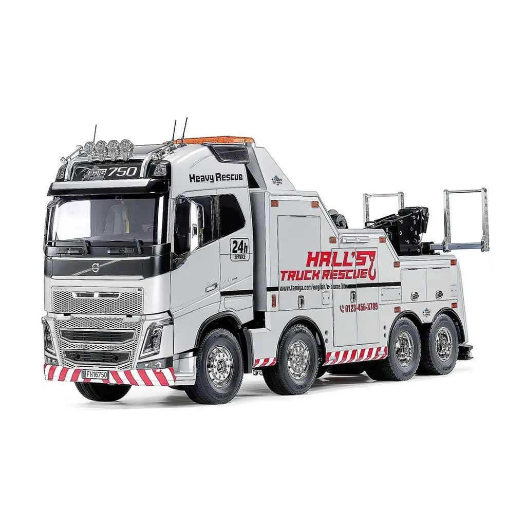 【中古】ラジコン 1/14 ボルボ FH16 グローブトロッター 750 8×4 レッカートラック (シルバーエディション) 「電動RCビッグトラックシリーズ」 RC特別企画 [47528]