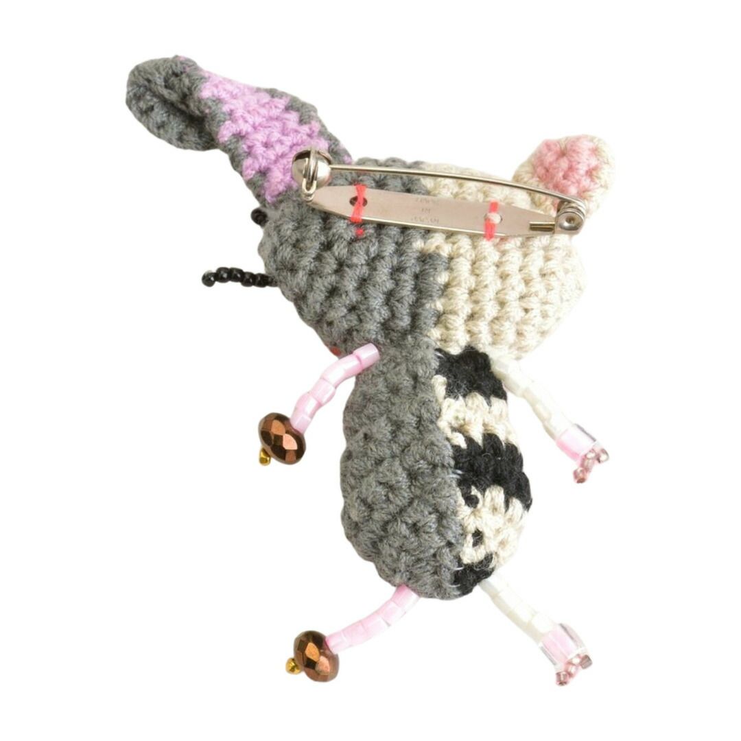 ✨新品★ブローチ付✨ ALBEROBELLO アルベロベロ ワンピース ぶたさん アルベロベロ ALBEROBELLO ブローチ ぶたさん ビジュー ベージュ