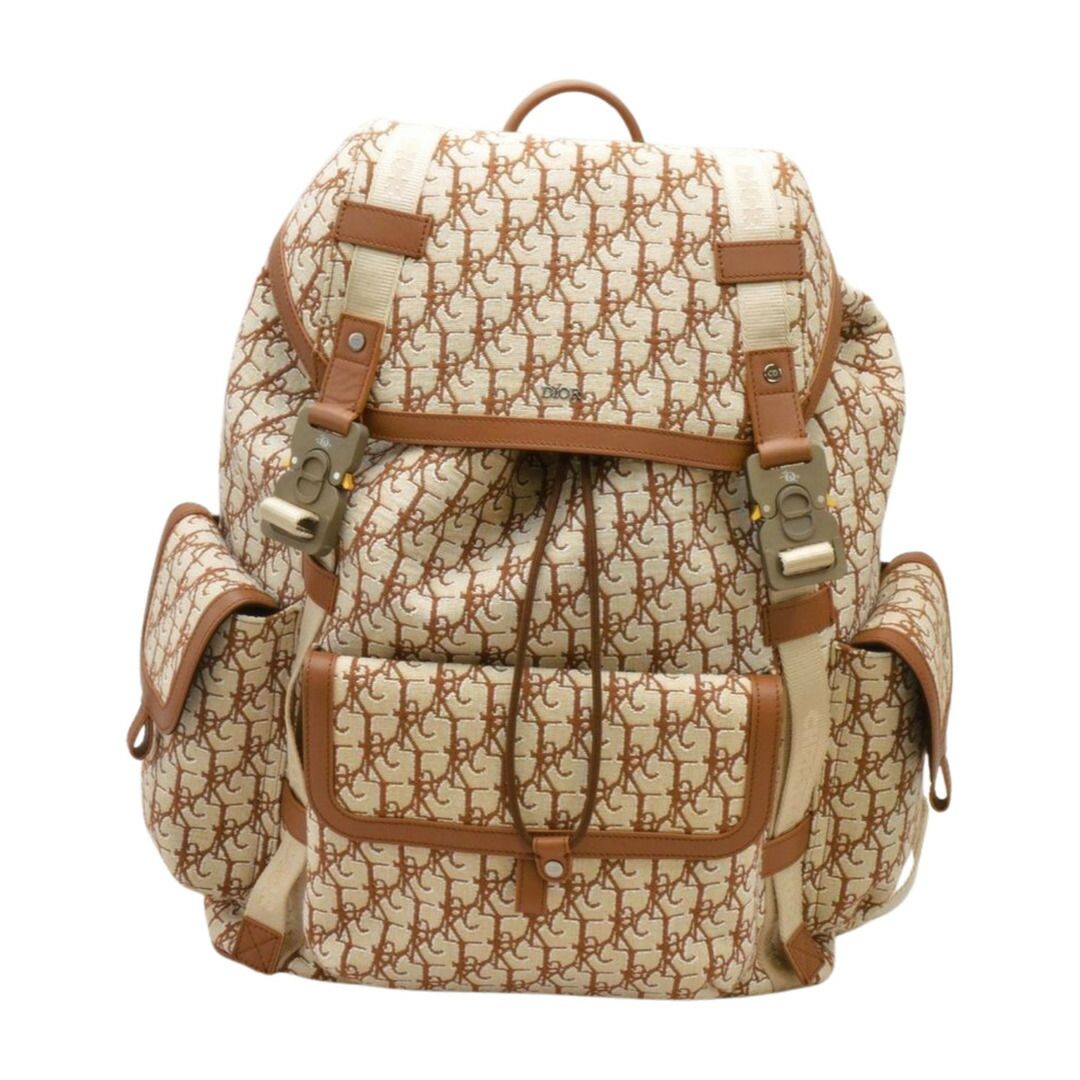 ディオール Dior × Travis Scott CACTUS JACK カクタス ジャック オブリークジャカード ュックサック ベージュ メンズ F-YA1068