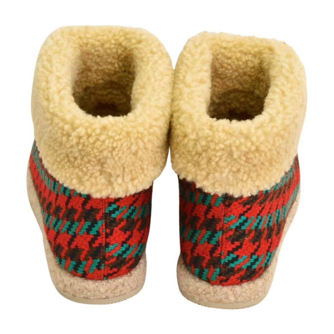 グッチ GUCCI ホースビット ショートブーツ ムートン 千鳥格子 ツイード サイズ 36 1/2 レッド 599017 レディース F-YA1164 グッチ GUCCI ホースビット ショートブーツ ムートン 千鳥格子 ツイード サイズ 36 1/2 レッド 599017 レディース F-YA1164