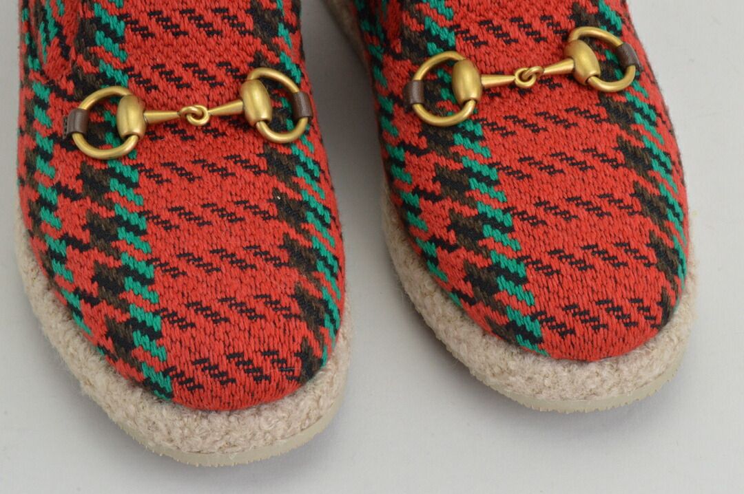 グッチ GUCCI ホースビット ショートブーツ ムートン 千鳥格子 ツイード サイズ 36 1/2 レッド 599017 レディース F-YA1164 グッチ GUCCI ホースビット ショートブーツ ムートン 千鳥格子 ツイード サイズ 36 1/2 レッド 599017 レディース F-YA1164