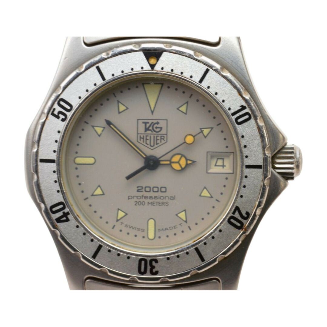 TAG Heuer タグ ホイヤー プロフェッショナル 2000 デイト シルバー文字盤 200m QZ クォーツ 腕時計 972.013 レディース F-WT349